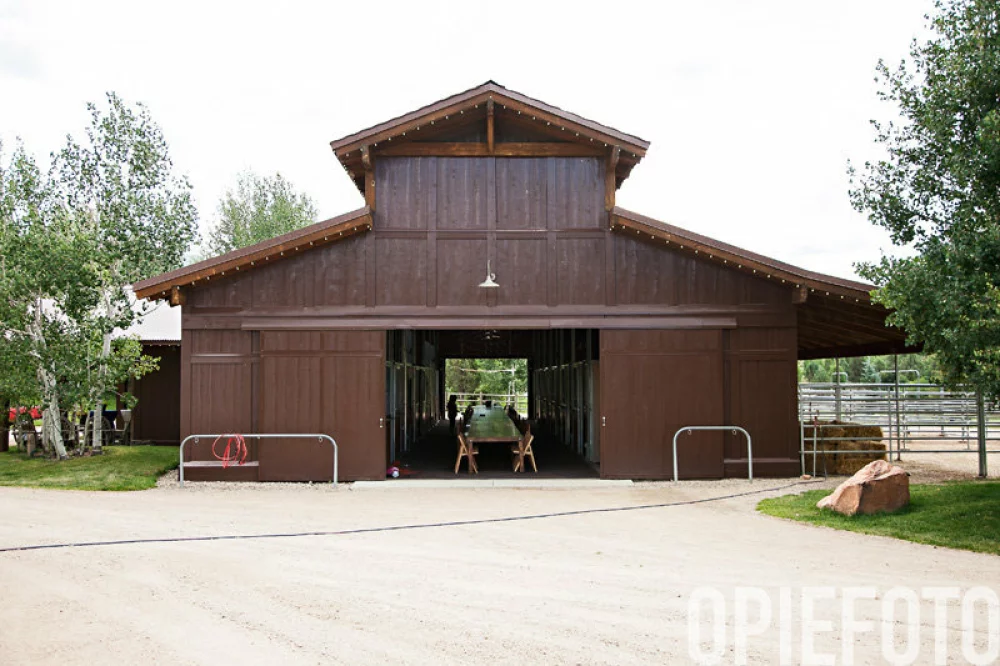 Image of red cliff ranch utah barn wedding