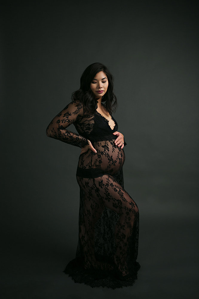 Studio Gown, Boudoir, and Artistic Nude Maternity Photography in Salt