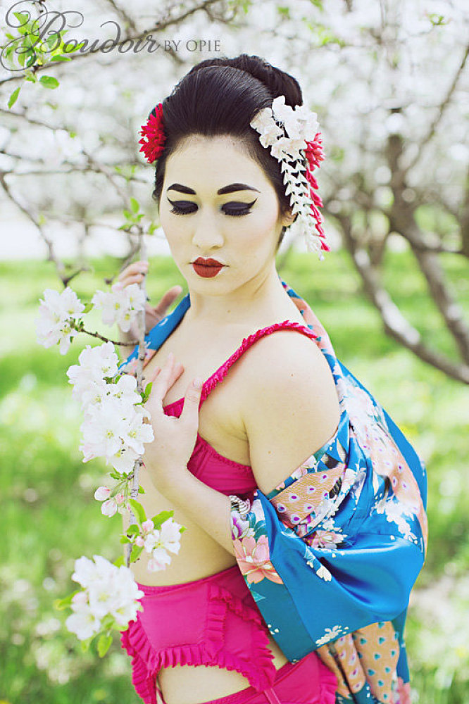 Geisha Boudoir Lingerie Photography