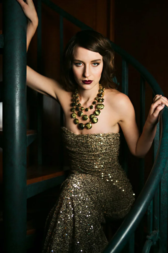 Image of Gold glamour photography rent the runway