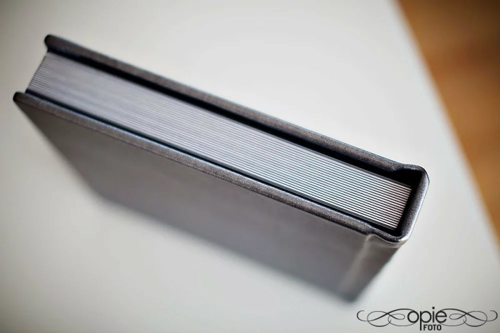 Image of top of wedding album