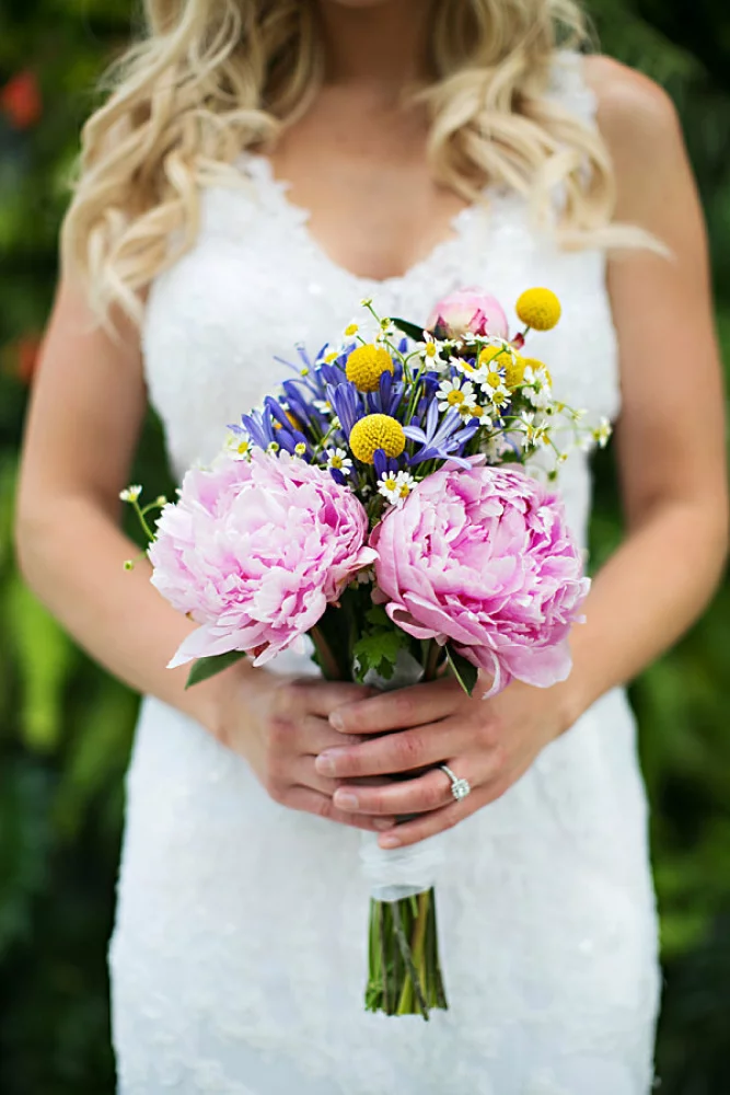 Image of pink bridal bouquet red butte gardens