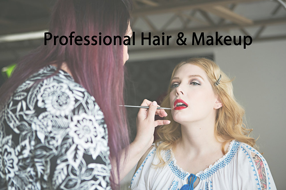 professional hair and makeup for your boudoir session