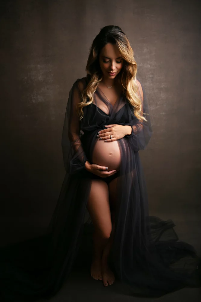 Image of utah maternity photography in studio