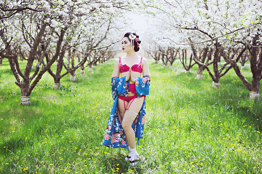 Geisha Boudoir Cherry Blossoms